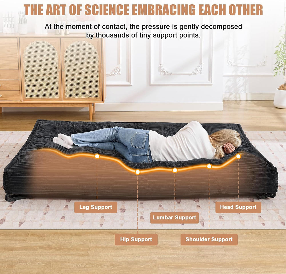 Futon Mattress Queen Size 8",Foldable Floor Mattress (Frame Not Included...