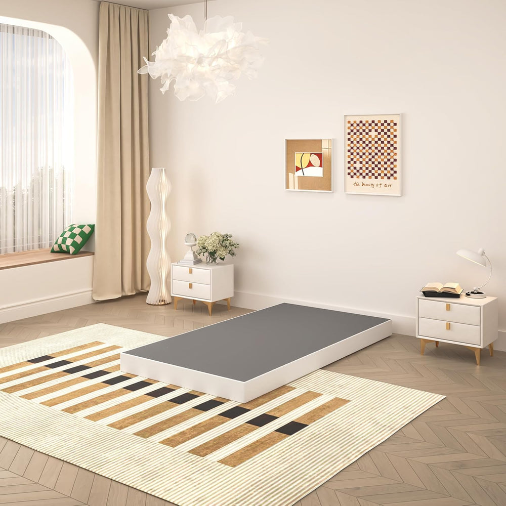 5 Inch Twin Box Spring, Heavy Duty Metal Mattress Foundation, 2500 lbs Capaci...