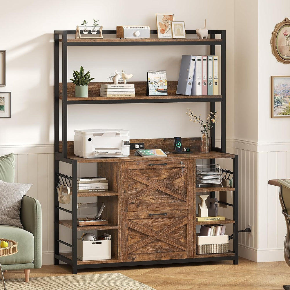 SEDETA File Cabinet, Filing Cabinet fits Legal/Letter/A4 Size, 2 Drawer Filin...