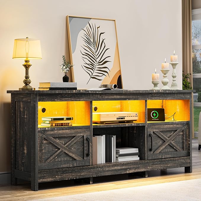 YITAHOME TV Stand for 65 Inch TVs, Entertainment Center with Storage Cabinets...