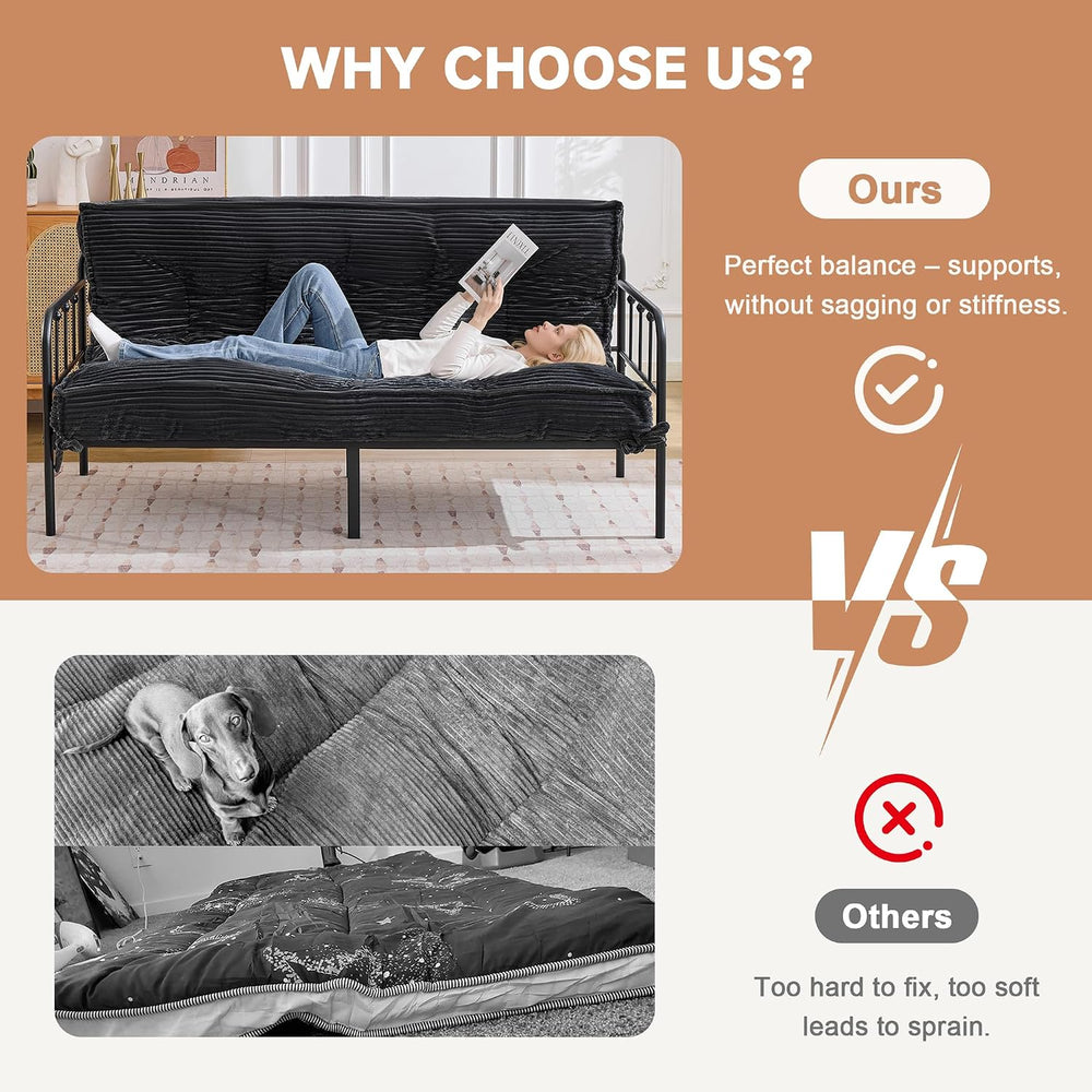 Futon Mattress Queen Size 8",Foldable Floor Mattress (Frame Not Included...