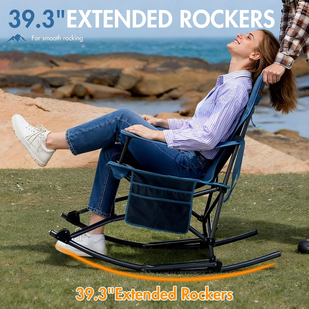Portal Outdoor Rocking Camping Chair Folding Portable Rocker