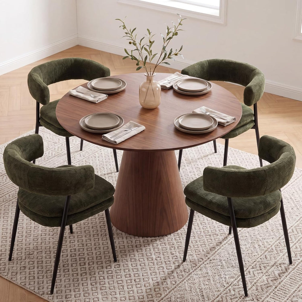 EALSON Upholstered Dining Chairs Set of 4 Modern Fabric Dining Room Chairs wi...