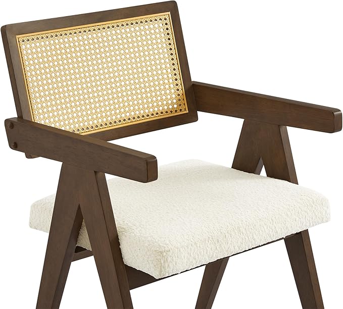 CHITA Rattan Dining Chairs Set of 4, Modern Dining Chair with 2.8inch Cushion...