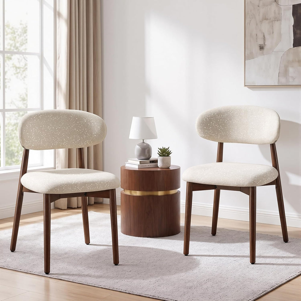 Farmhouse Dining Chairs Set of 4, Mid Century Modern Dining Room Chairs, Chen...