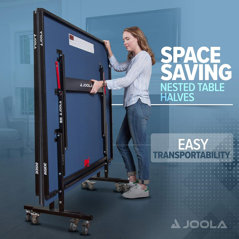JOOLA Inside Professional MDF Indoor Ping Pong Table with Quick Clamp Table T...
