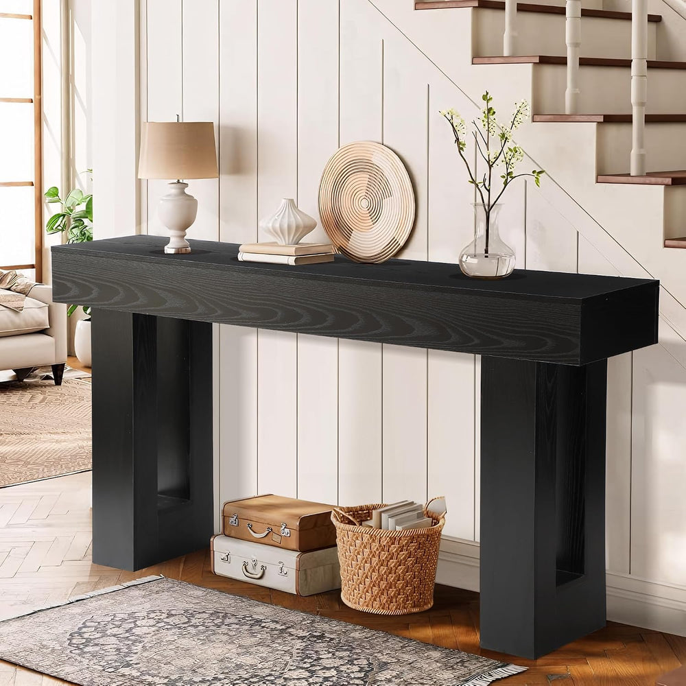 TITIMO 63 Inch Long Console Table, Farmhouse Wooden Sofa Table Behind Couch |...