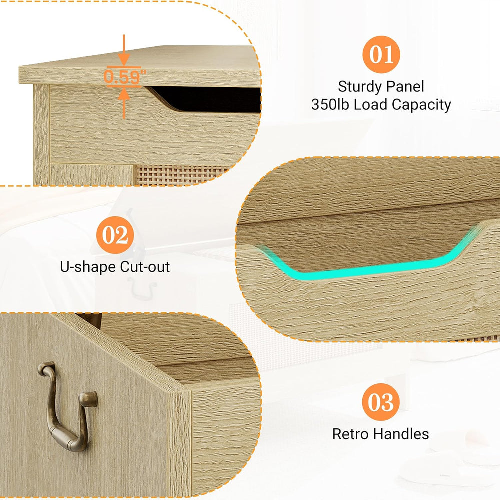 IDEALHOSUE 30” Storage Chest, Wooden Storage Bench with Safety Hinge, Retro B...
