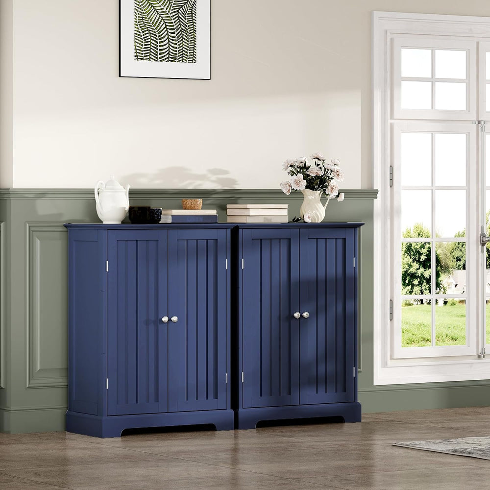 ChooChoo Bathroom Floor Cabinet with 2 Doors and Adjustable Shelves