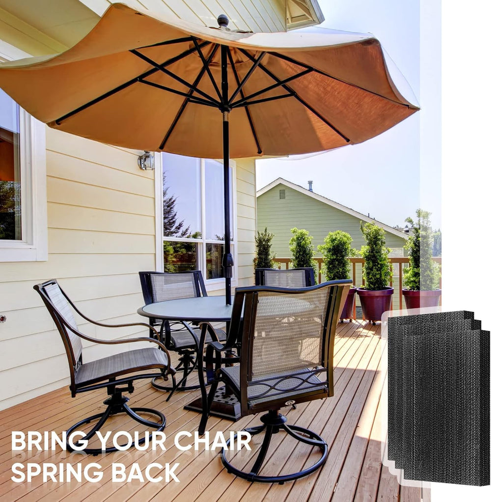 Tondiamo Patio Chair Spring Plates Black Swivel Rocker Fiberglass Spring Plat...