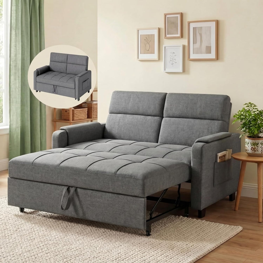 Gizoon Convertible Sofa Bed Modern Couch Bed & Small Loveseat Sleeper, Gr...