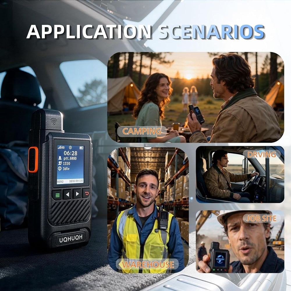 Lifetime Free Unlimited Range Walkie Talkies, 4G LTE POC Radio Set