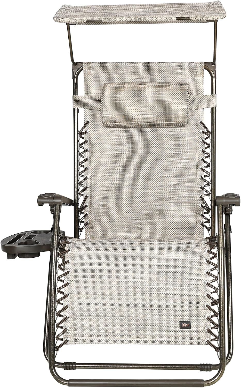 Bliss Hammocks 2 Pack 30" Wide XL Zero Gravity Outdoor Lounge Chair, Adj...