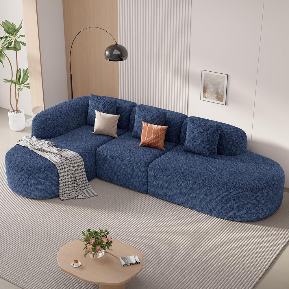 114 Inch Couches for Living Room,Modern Modular Sectional Sofa with Chaise,L-...