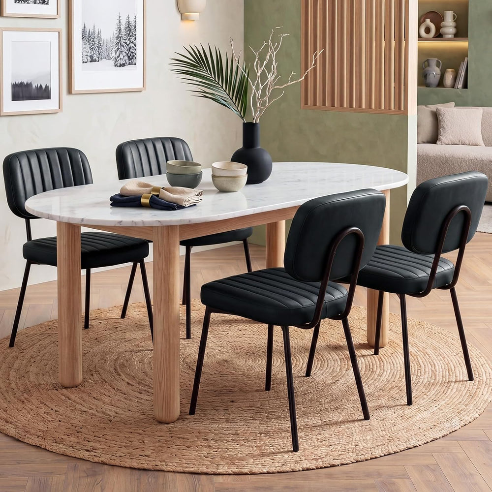 OLIXIS Dining Chairs Set of 4, Mid Century Modern Kitchen Chairs