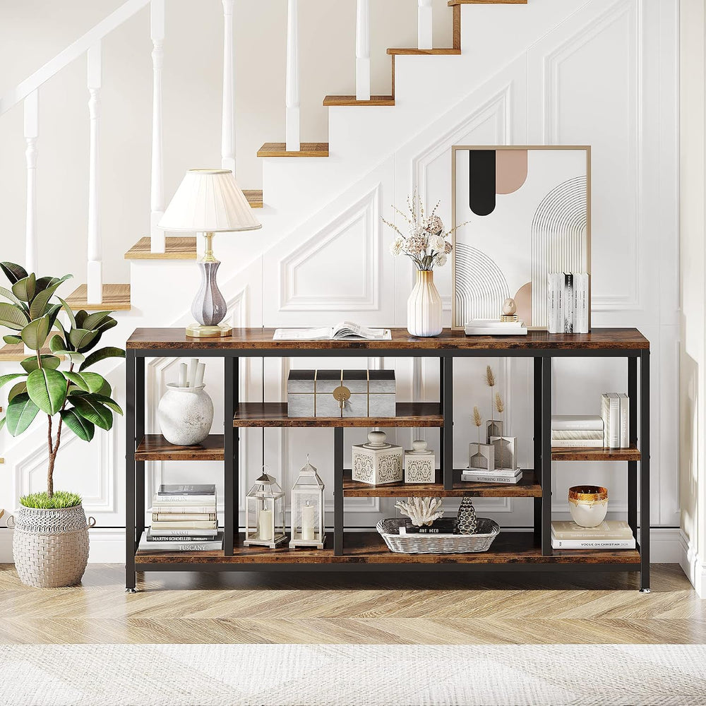 Tribesigns Console Sofa Table, 70.9 inch Extra Long Table Behind Couch with S...