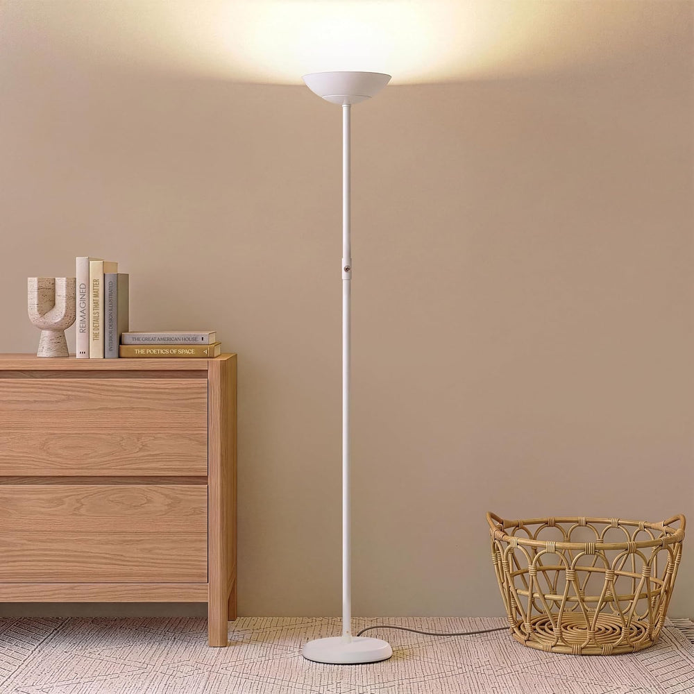 Brightech SkyLite LED Floor lamp, Torchiere Super Bright Floor Lamp for Livin...