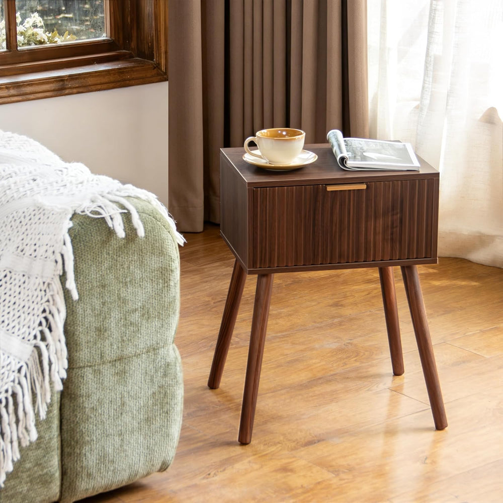 AWASEN Night Stand, Small End Tables Living Room, Mid Century Modern Nightsta...