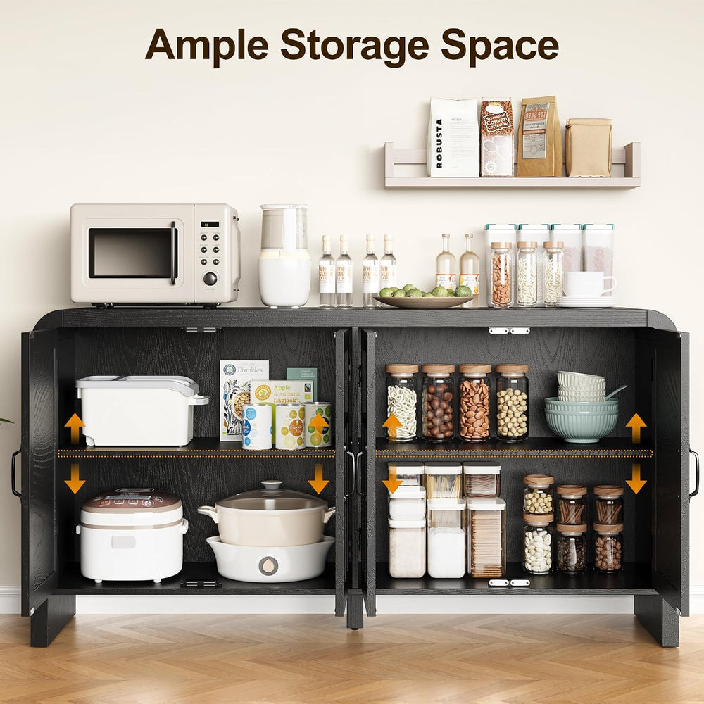 RoyalCraft Buffet Cabinet with Storage Sideboard Accent Farmhouse Credenza wi...