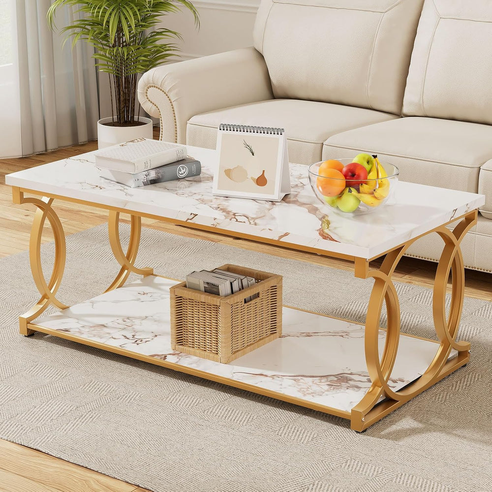 HOMISSUE Living Room Table Set, 55 Inch Entryway Console Table + Rectangle Co...
