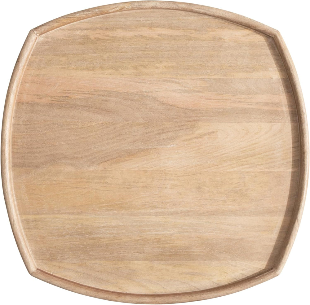 Kate and Laurel Tierney Modern Square Wood Side Table, 16 x 16 x 24, Light Na...