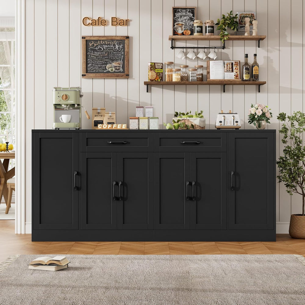 BOTLOG 71” Large Buffet Cabinet with Storage, Sideboard Buffet Cabinet with A...