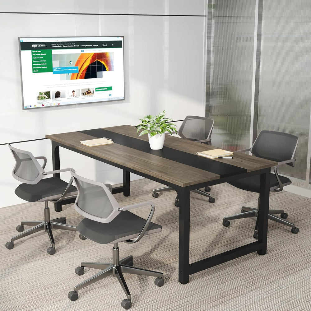 Tribesigns Modern Computer Desk, 70.8 x 31.5 inch Large Office Desk Computer ...