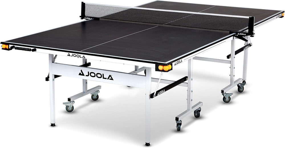 JOOLA Rally TL Professional MDF Indoor Ping Pong Table w/Quick Clamp Table Te...
