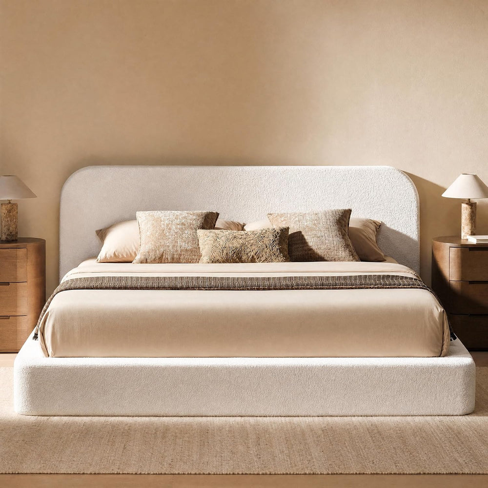 RECCI Airframe Bread Queen Curved Cloud Platform Bed Frame