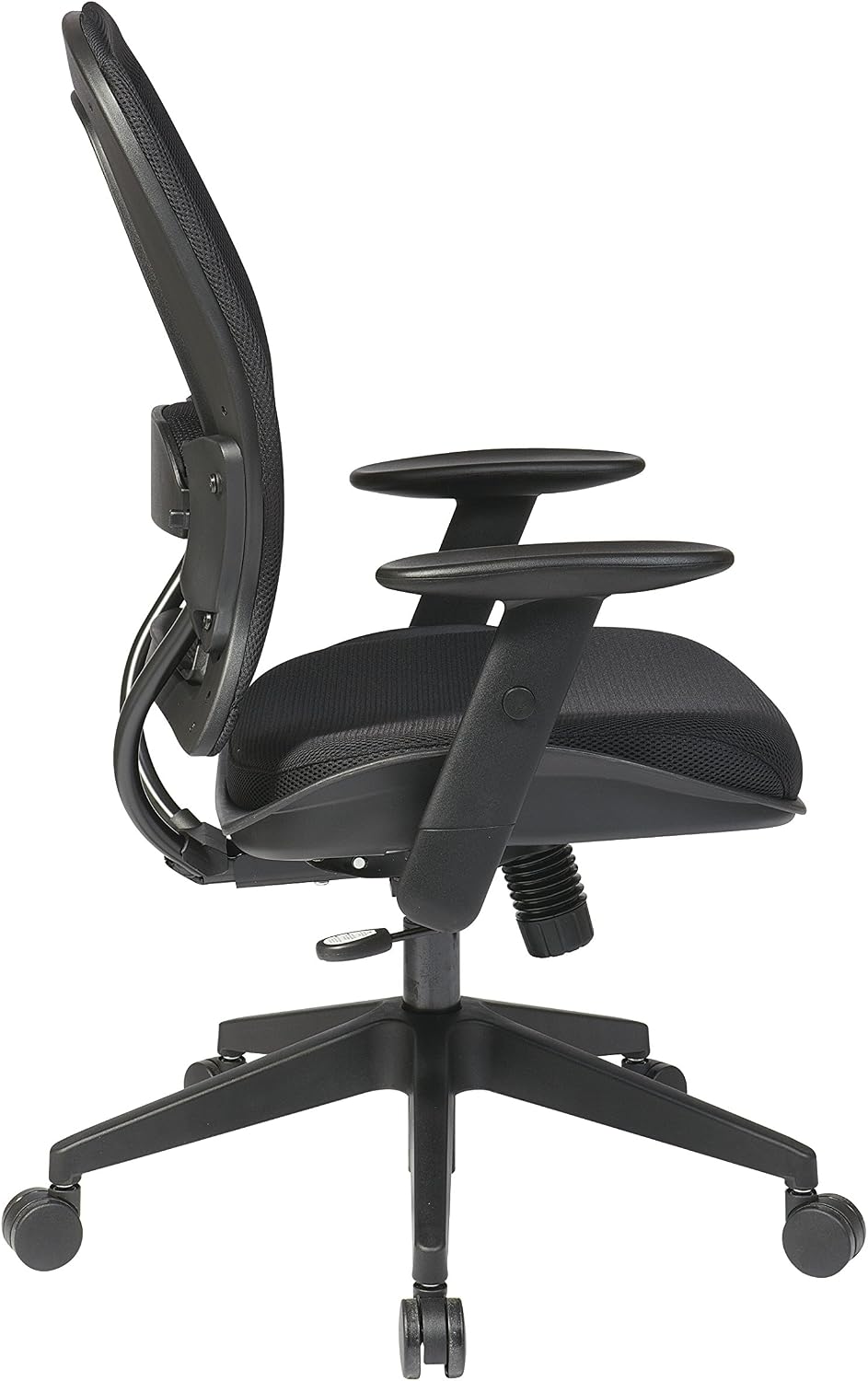 Space Seating 55 Series Dark Air Grid Back Manager's Adjustable Office Ch...