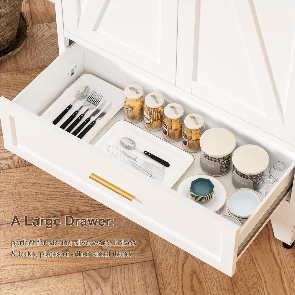 LCAOPC 71" Tall Metal Pantry Storage Cabinet with Drawer and Adjustable ...