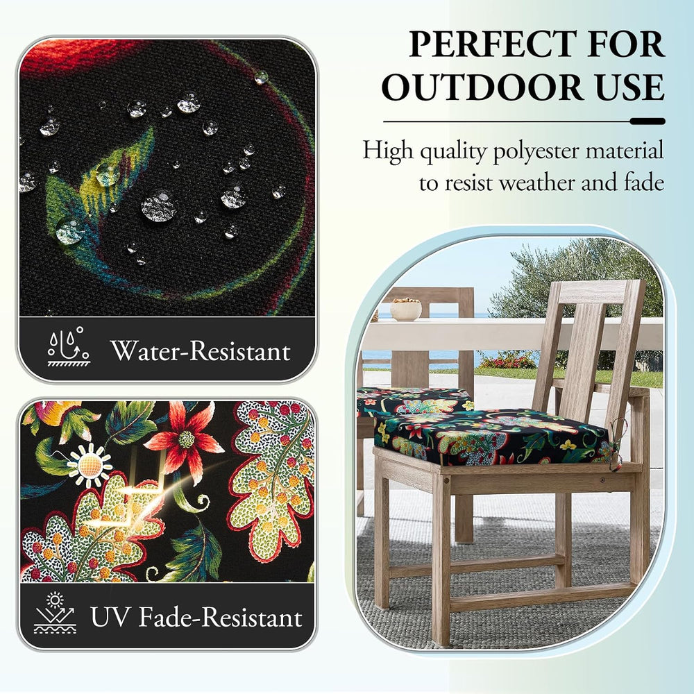 Wellsin Outdoor Chair Cushions for Patio Furniture - Outdoor Cushions for Cha...