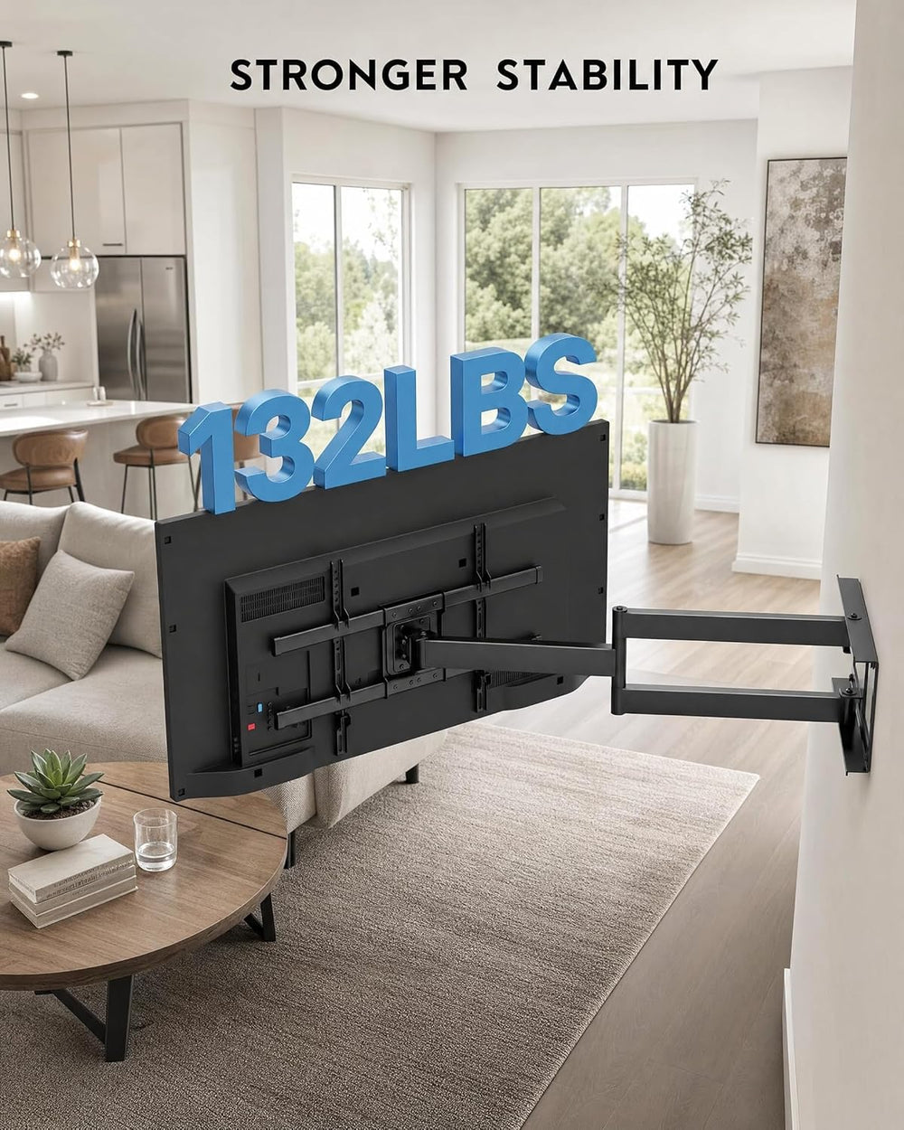 BONTEC Corner TV Wall Mount with Extra Long 40.9” Extension Arm,Tilt Swivel |...