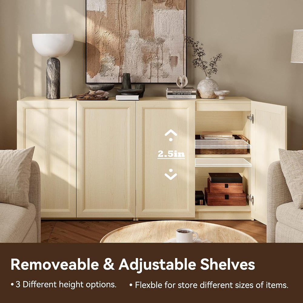 FENSULN Modern Sideboard Accent Buffet Storage Cabinet Display Buffet Cabinet...