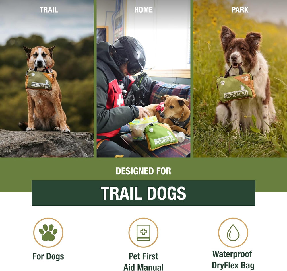 Adventure Medical Kits Trail Dog Medical Kit - Pet First Aid Kit with Dressin...