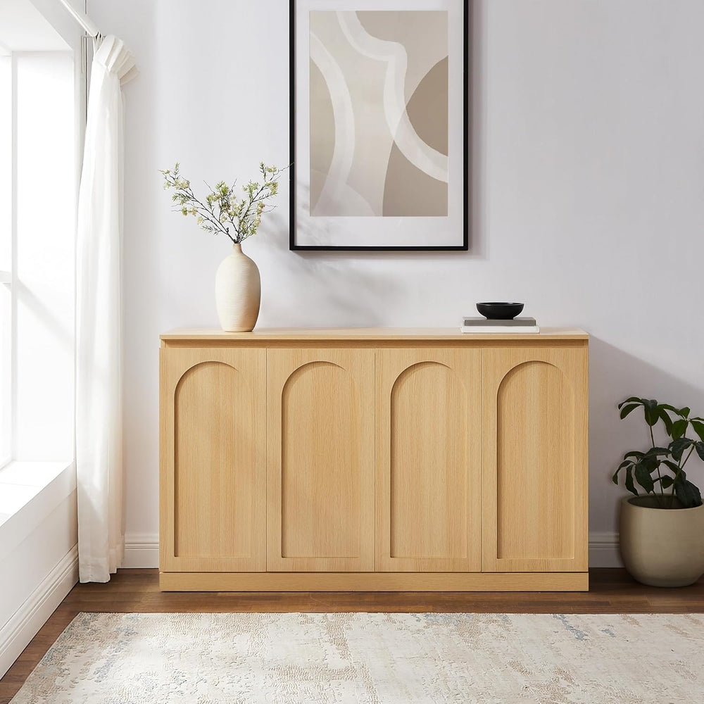 Crosley Furniture Marco Modern Sideboard Buffet Cabinet with Shelves, Dining ...