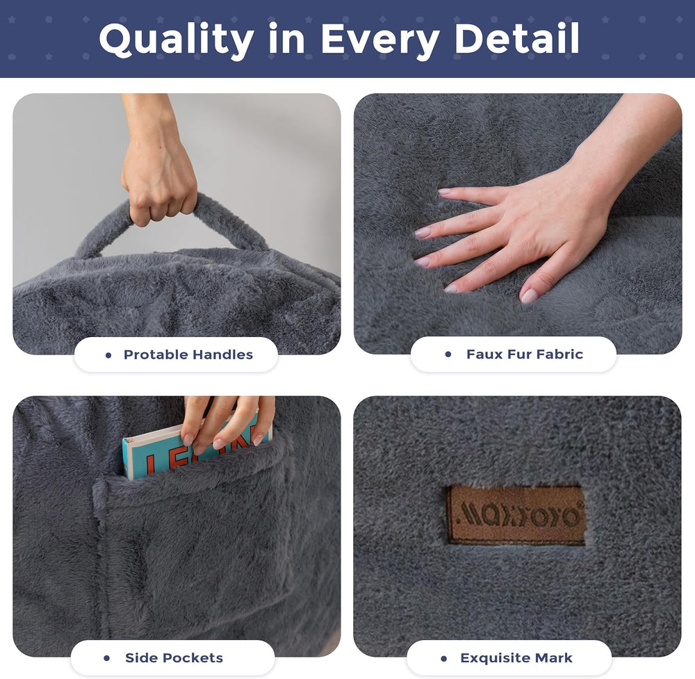 MAXYOYO Bean Bag Chair, Soft Bean Bag Sofa with Supportive Foam Filling | Plu...
