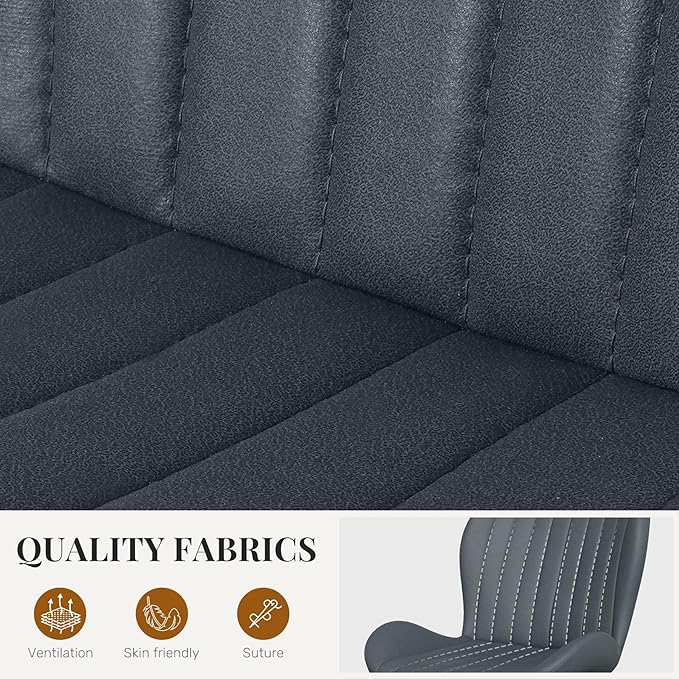 Dining Chairs Set of 6 Modern Fabric Dining Room Chairs Upholstered Dining Ch...