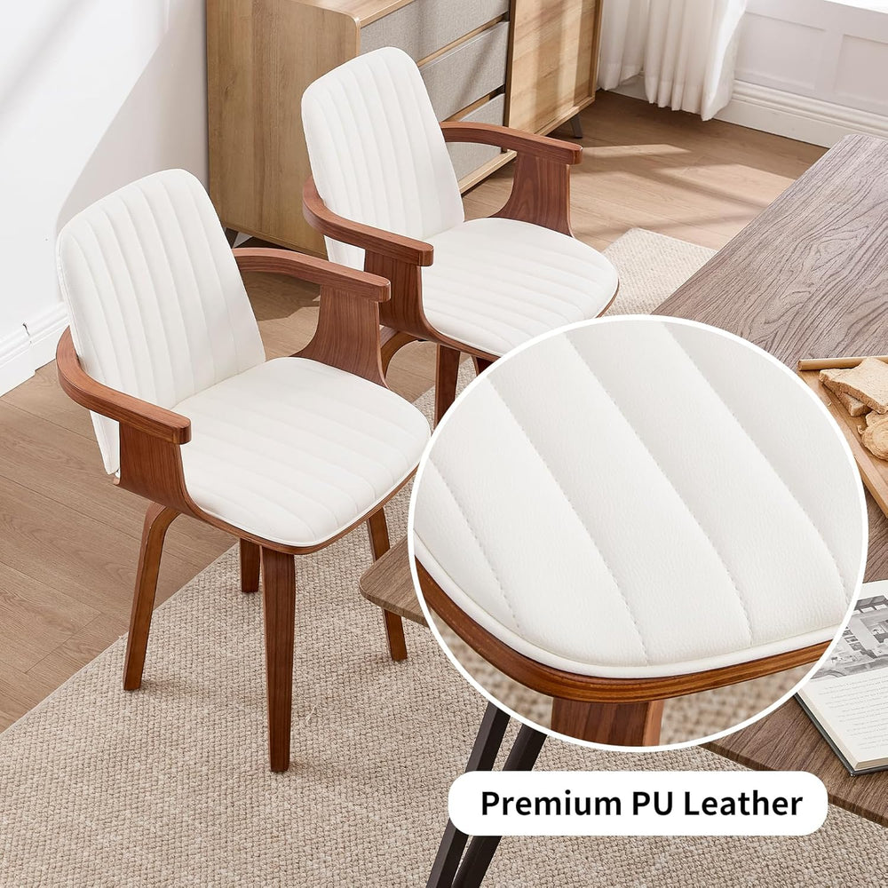 VipDesk Swivel Dining Chairs Set of 2 - Mid Century Modern Kitchen Chairs for...