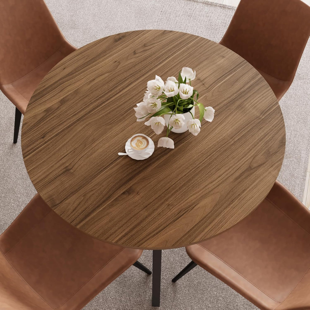 Zerifevni 34.6'' Round Dining Table Mid Century Modern Small Round Co...