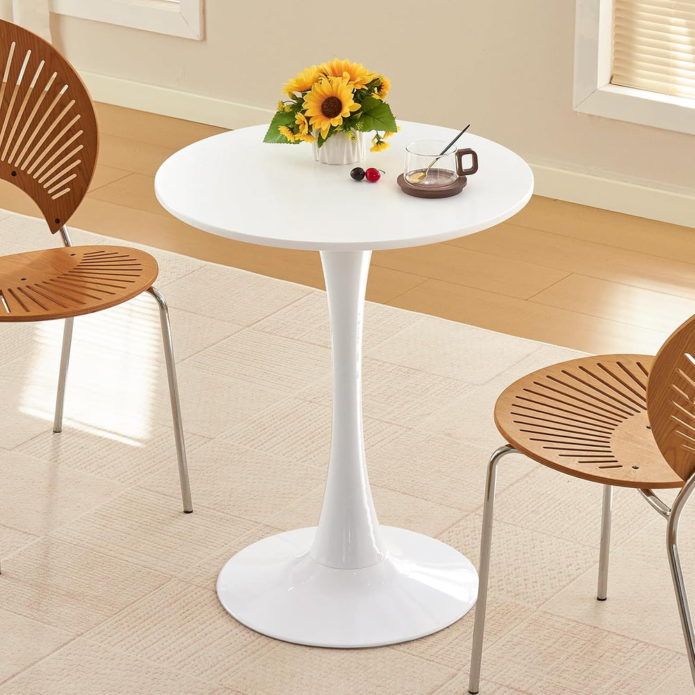 Round Dining Table, 24" Tulip Table (White)