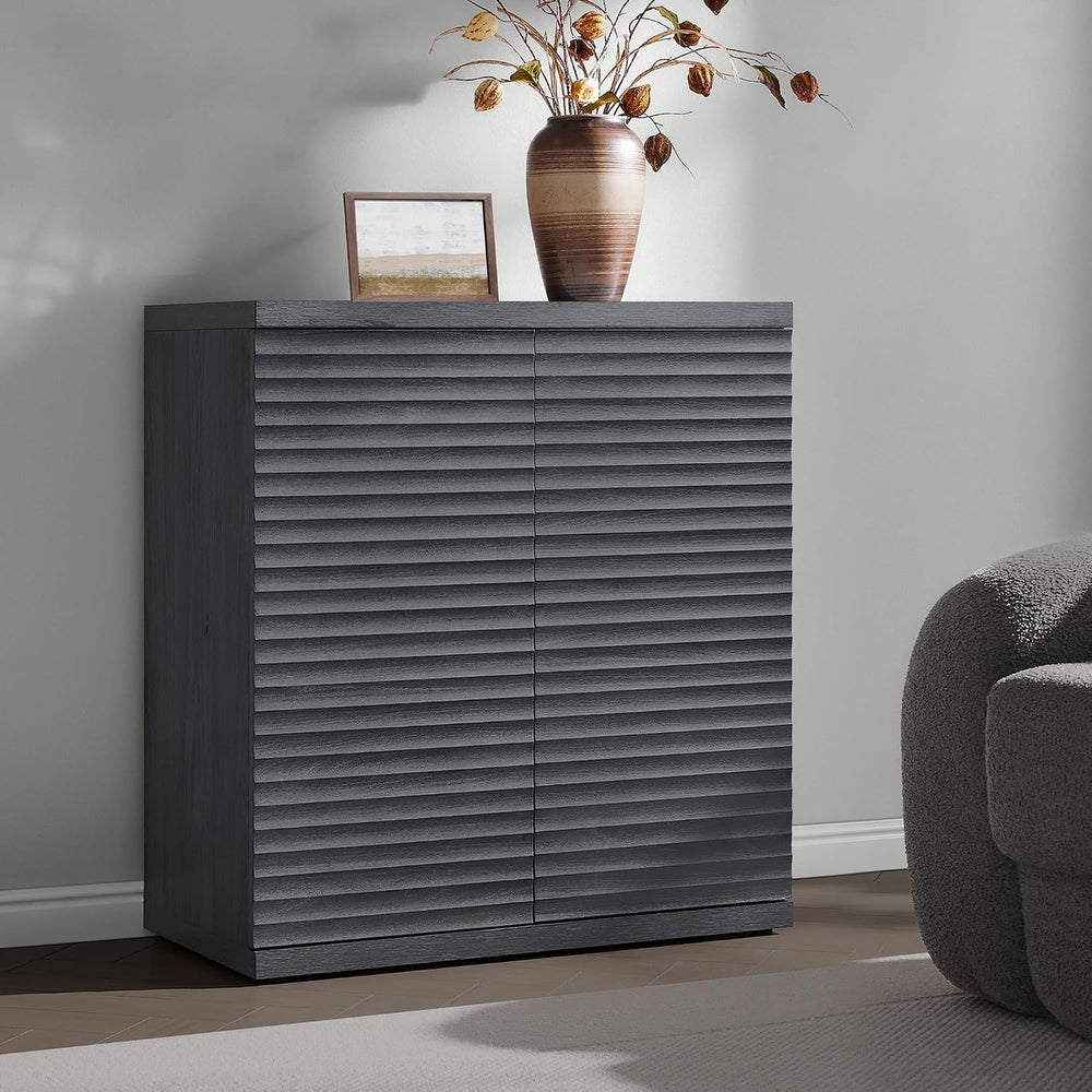 SICOTAS Buffet Cabinet with Storage Accent Sideboard Modern Credenza with Doo...