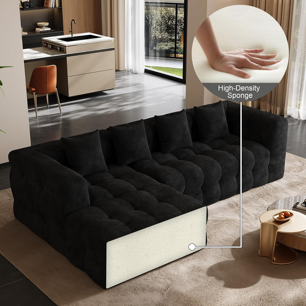 120" Oversized Modular Sectional Couch,Cloud Sectional Sofa with Deep Se...
