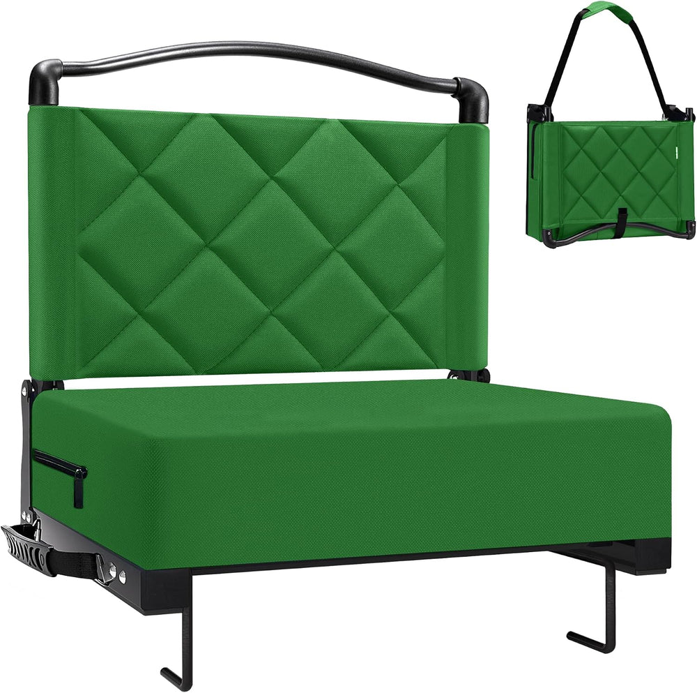 Stadium Seats with Back Support Cushion, Folding Stadium Seats for Bleachers ...