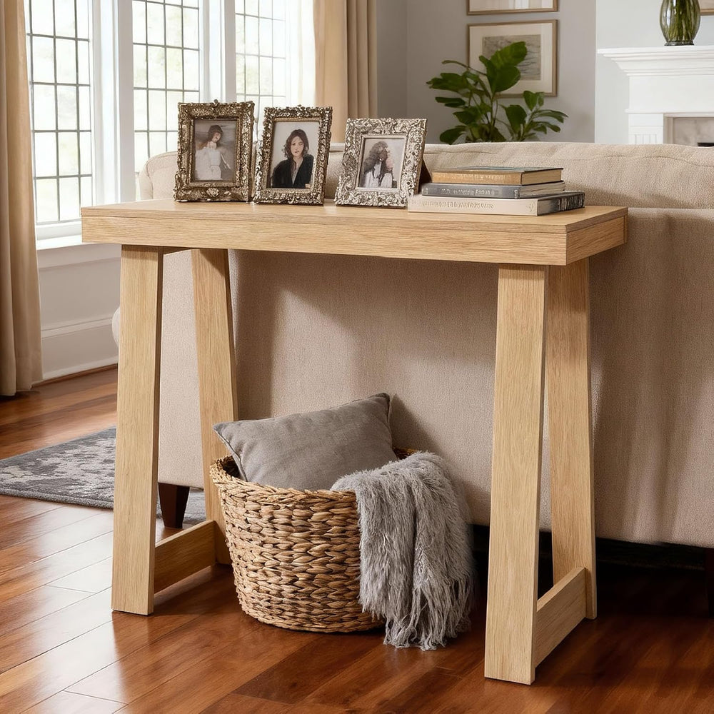 VEVOR 36 in Console Table, Modern Desk Behind The Couch, Wooden Rectangle Ent...