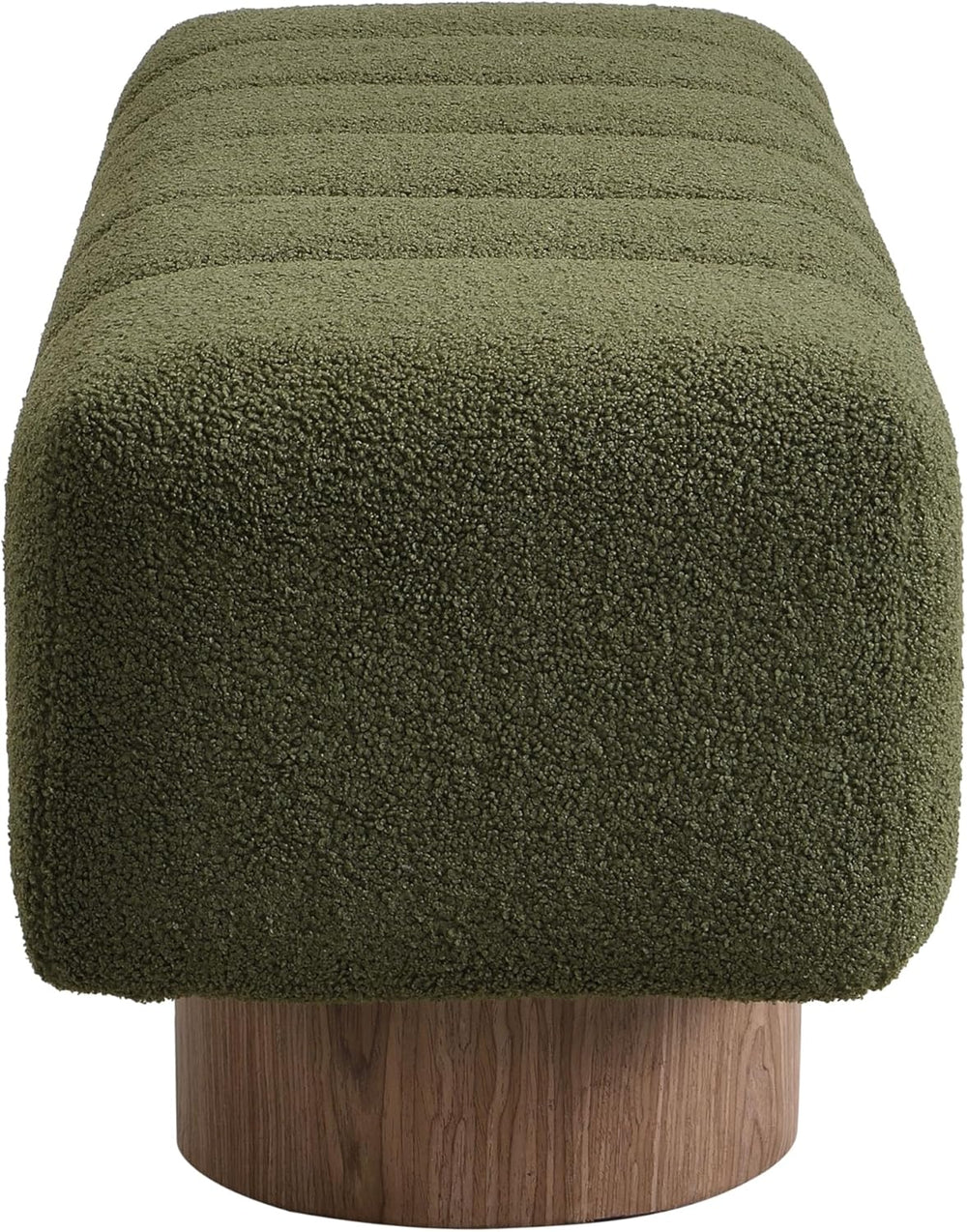 Merax 50" Green Boucle Upholstered Dining Bench Entryway Bench | No Asse...