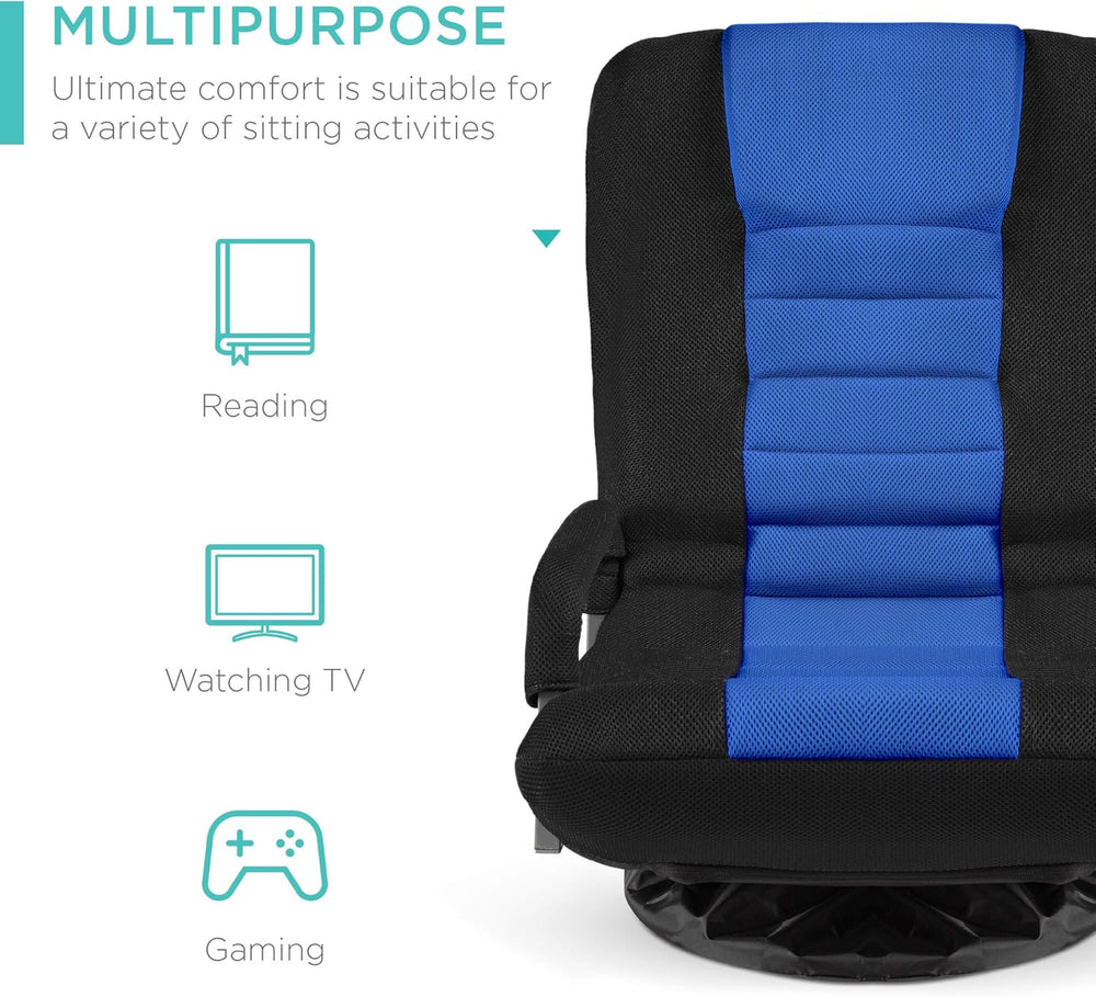 Best Choice Products Swivel Gaming Chair 360 Degree Multipurpose Floor Chair ...