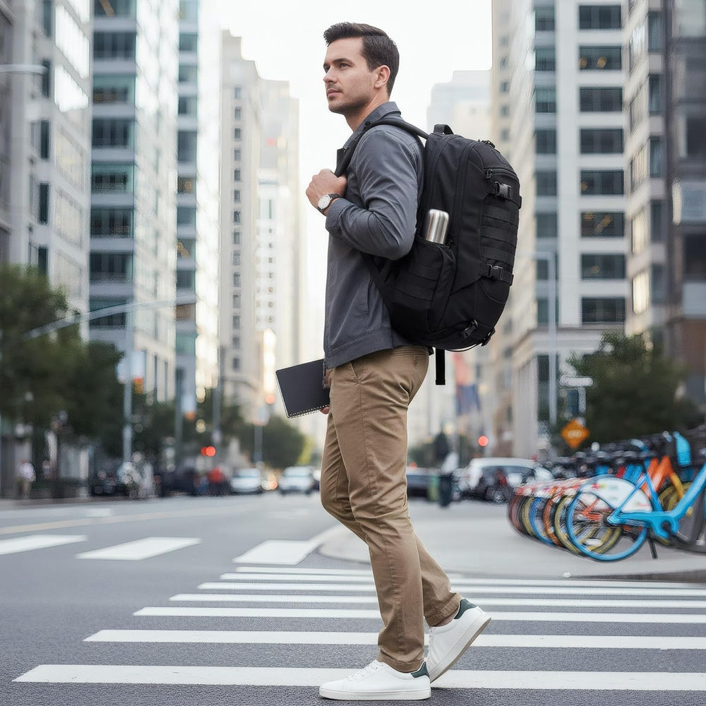 35L Tactical Backpack for Men, MOLLE Military Bug Out Bag, Waterproof Rucksac...