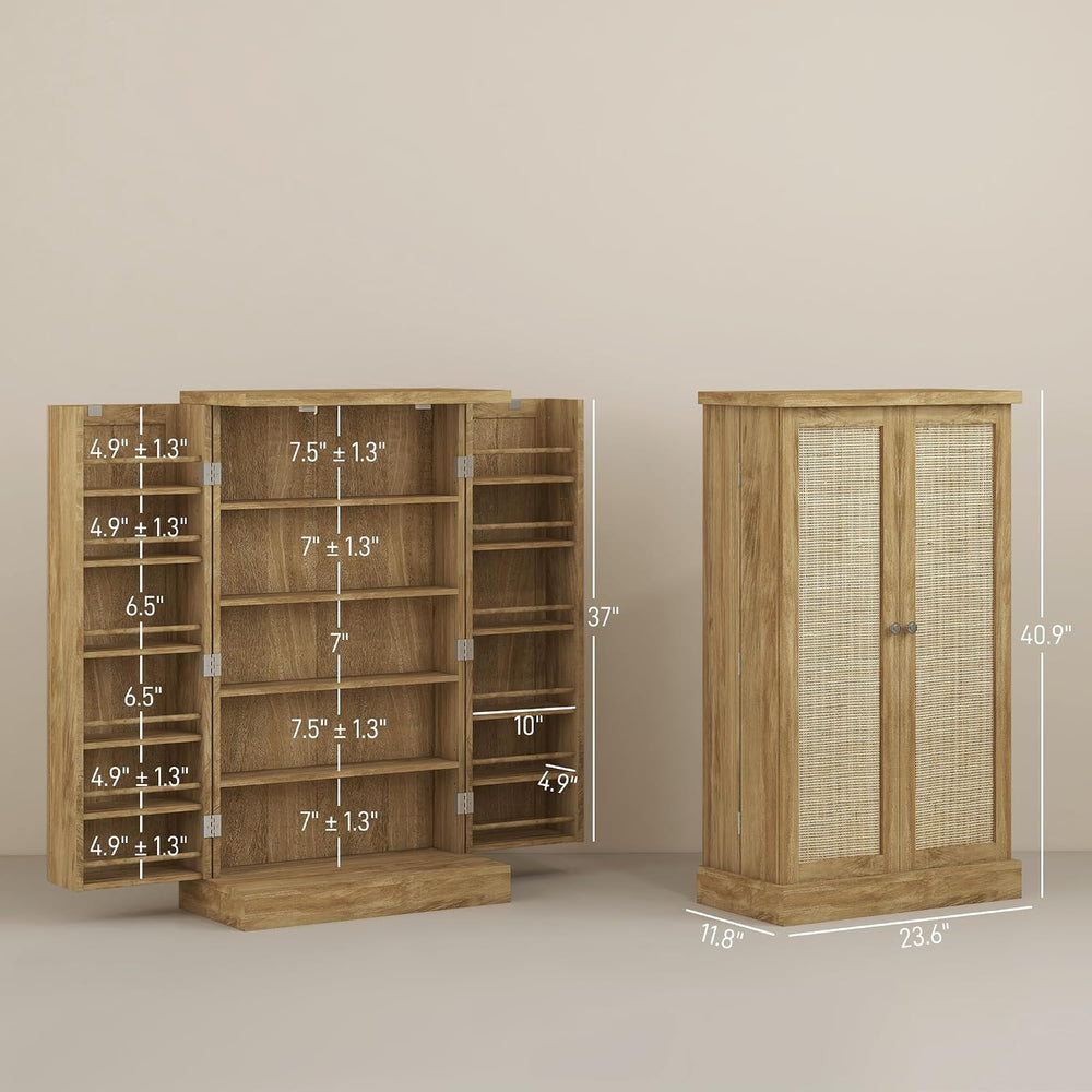 Majnesvon 41" Kitchen Pantry Cabinet,5-Tier Sideboard Buffet Cabinet wit...