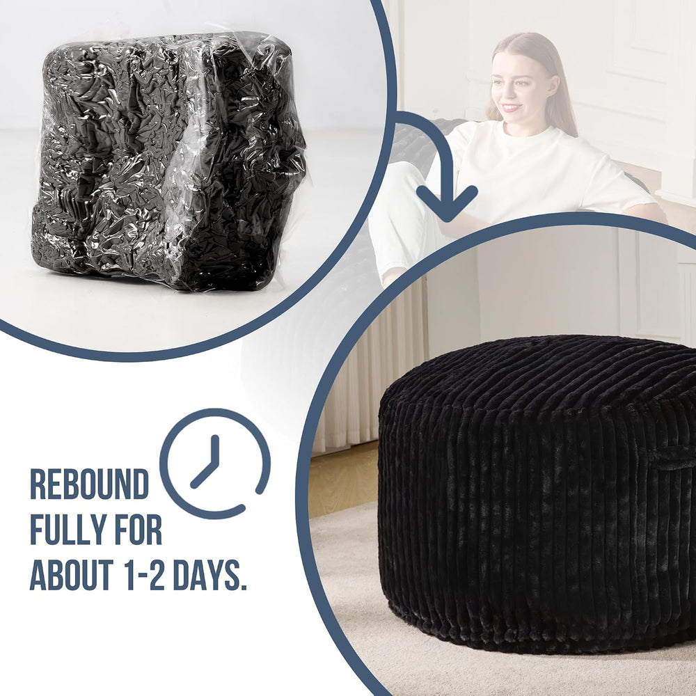 Hobestluk Adult Bean Bag Chair Giant Beanbag with Filling Living Room 3FT | B...
